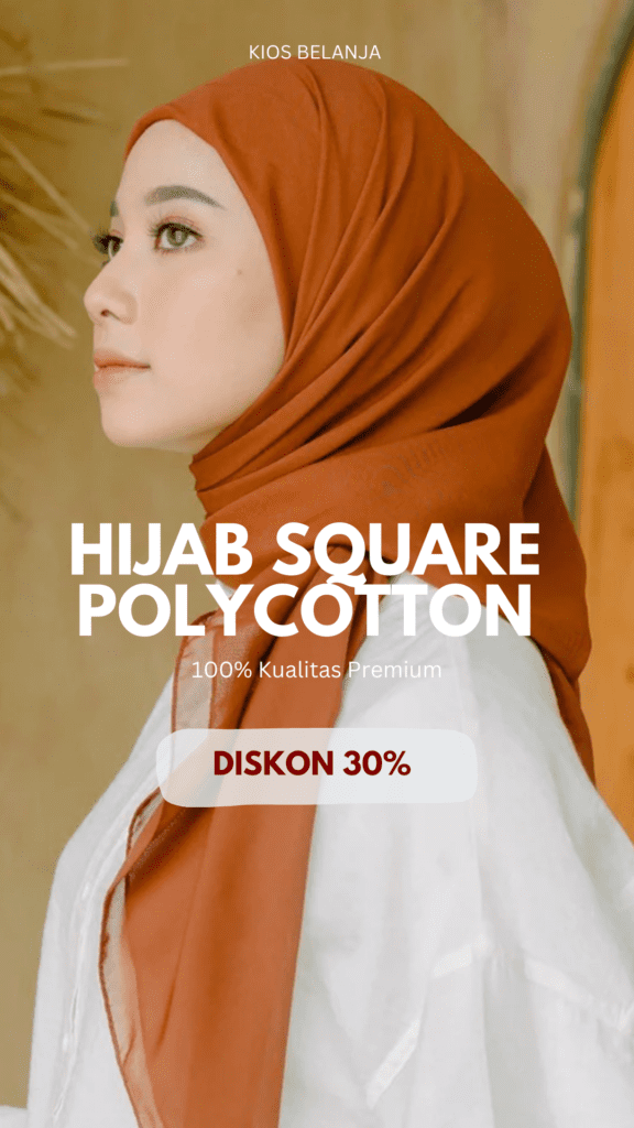 hijab square polycotton